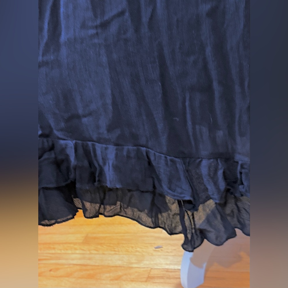 Free People Adella Maxi Slipdress With Sheer Lace Bodice And A Ruffled Skirt - Picture 4 of 13